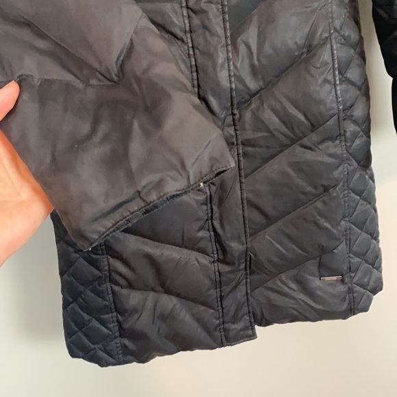 Kenneth Cole Reaction Black Down Puffer Coat Size Small - Picture 8 of 15